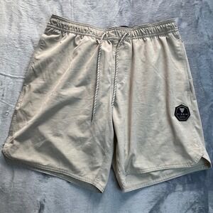 Vissla Mens Tan Upcycled Coconut Hybrid Board Shorts M1300BRE Size Medium